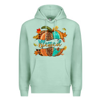 Seafoam Blessed pumpkin Premium Hoodie - NancyCooperArtShop