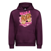 Mauve Wine We're a perfect match Valentine's Day Urban Hoodie - FaDigitalArtStudio