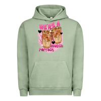 Pigment Oil Green We're a perfect match Valentine's Day Urban Hoodie - FaDigitalArtStudio