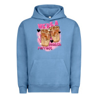 Pigment Pebble Blue We're a perfect match Valentine's Day Urban Hoodie - FaDigitalArtStudio