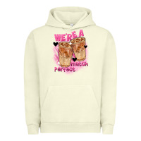 Pigment Pistachio We're a perfect match Valentine's Day Urban Hoodie - FaDigitalArtStudio