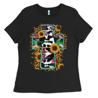Black western cross Ladies Tee - RanaPortraitStore