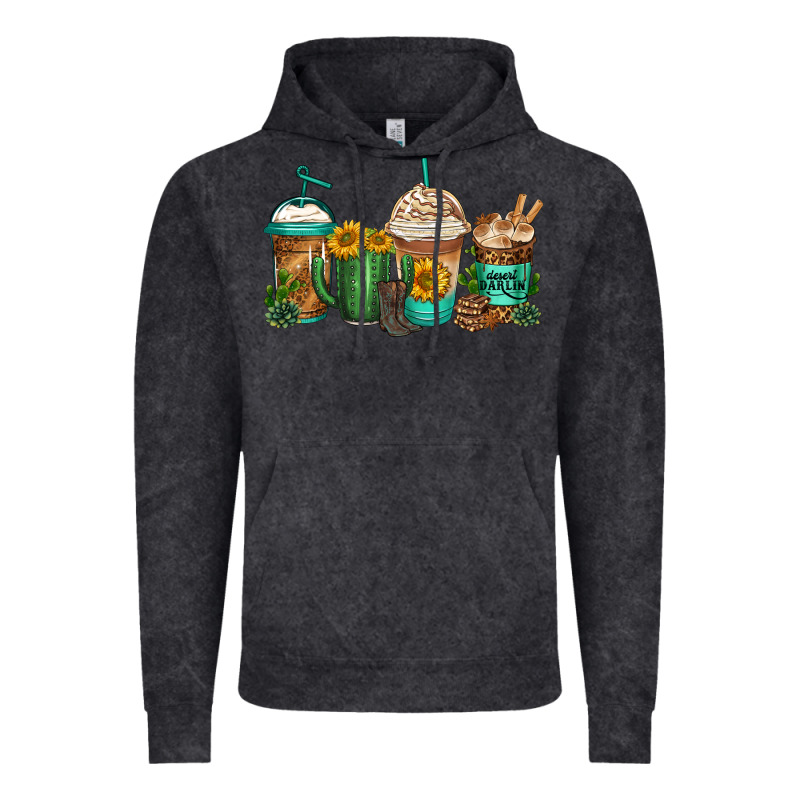 Desert Darlin Coffee Cups Vintage Hoodie by Jasminsmagicworld | Teevron