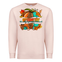 Pale Pink optometry thankful grateful blessed pumpkin Premium Sweatshirt - NancyCooperArtShop