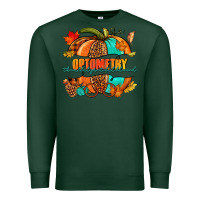 Sports Green optometry thankful grateful blessed pumpkin Premium Sweatshirt - NancyCooperArtShop