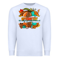 White optometry thankful grateful blessed pumpkin Premium Sweatshirt - NancyCooperArtShop
