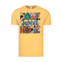 Vintage Mustard Home Sweet Home Vintage Tee - LillyAllenDesigns