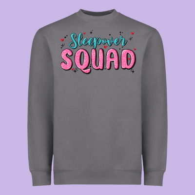 Sleepover Squad Heavyweight Sweatshirt Designed By Maliassmallbusiness