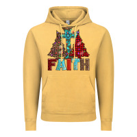Vintage Mustard cross and christmas trees Vintage Hoodie - AdoDesignShop