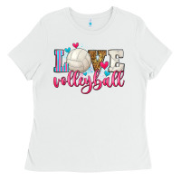 White love volleyball Ladies Tee - Zillion Design Studio