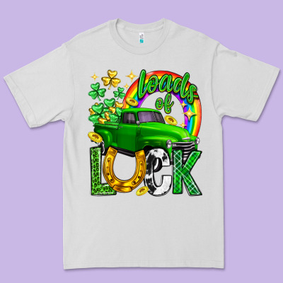 Loads Of Luck Truck St. Patricks Day Premium Tee Designed By Neo Western