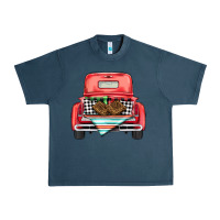 Midnight Navy Christmas truck Urban Heavy Tee - BarkalooDesign