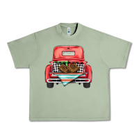 Oil Green Christmas truck Urban Heavy Tee - BarkalooDesign