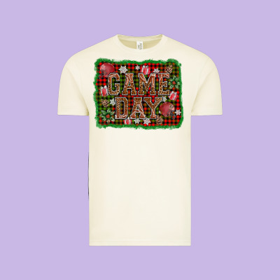 Game Day Christmas Vintage Tee Designed By Adodesignshop