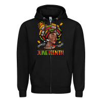 Black remembering my ancestors juneteenth Zipper Hoodie - LillyAllenDesigns