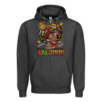 Charcoal Heather remembering my ancestors juneteenth Zipper Hoodie - LillyAllenDesigns