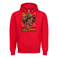Red remembering my ancestors juneteenth Zipper Hoodie - LillyAllenDesigns