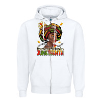 White remembering my ancestors juneteenth Zipper Hoodie - LillyAllenDesigns