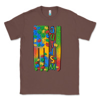 Chestnut autism american flag Classic Tee - MaliasSmallBusiness