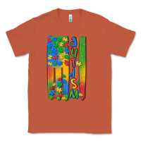 Copper autism american flag Classic Tee - MaliasSmallBusiness