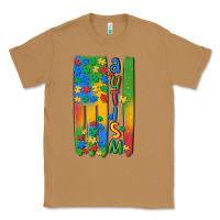 Toasted Coconut autism american flag Classic Tee - MaliasSmallBusiness