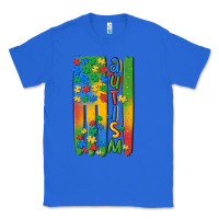 True Royal autism american flag Classic Tee - MaliasSmallBusiness