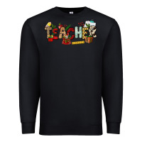 Black Christmas Teacher Premium Sweatshirt - NancyCooperArtShop