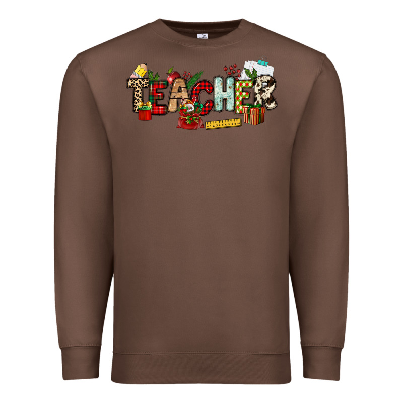 Christmas Teacher Premium Sweatshirt by NancyCooperArtShop | Teevron