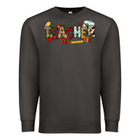 Smoke Christmas Teacher Premium Sweatshirt - NancyCooperArtShop