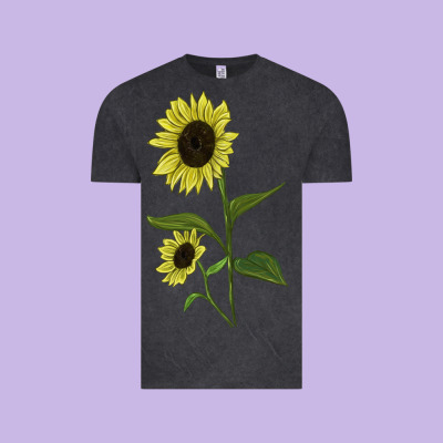 Buttercream Sunflower Vintage Tee Designed By Lillyallendesigns