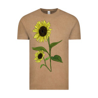 Vintage Coffee Buttercream Sunflower Vintage Tee - LillyAllenDesigns