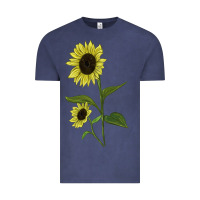 Vintage Denim Buttercream Sunflower Vintage Tee - LillyAllenDesigns