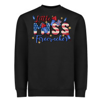 Black little miss firecracker Heavyweight Sweatshirt - MaliasSmallBusiness
