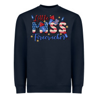 Navy little miss firecracker Heavyweight Sweatshirt - MaliasSmallBusiness