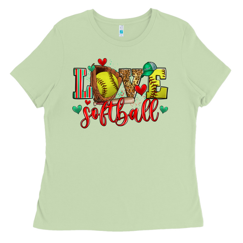 Love Softball Ladies Tee by Zillion Design Studio | Teevron