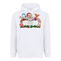 White custom name christmas Heavyweight Hoodie - texasbilliewilder
