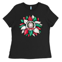 Black sunflower i̇talian flag Ladies Tee - JahusDesignShop