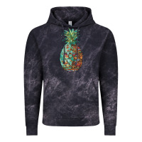 Cloud Black pineapple leopar turquoise serape summer Vintage Hoodie - Artiststas
