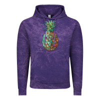 Pineapple Leopar Turquoise Serape Summer Vintage Hoodie | Teevron