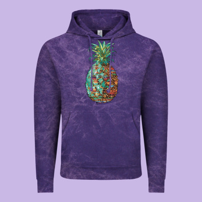 Pineapple Leopar Turquoise Serape Summer Vintage Hoodie Designed By Artiststas