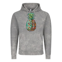 Cloud Rock pineapple leopar turquoise serape summer Vintage Hoodie - Artiststas