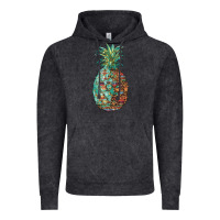 Vintage Black pineapple leopar turquoise serape summer Vintage Hoodie - Artiststas