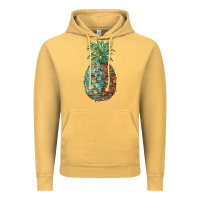 Vintage Mustard pineapple leopar turquoise serape summer Vintage Hoodie - Artiststas