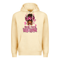 Pina Colada brest cancer warrior afro messy bun Premium Hoodie - texasbilliewilder