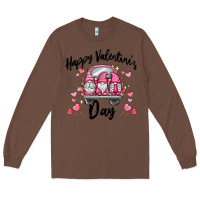 Chestnut happy valentine's day gnome truck Long Sleeve Tee - MaliasSmallBusiness