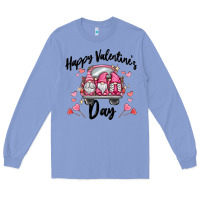 Colony Blue happy valentine's day gnome truck Long Sleeve Tee - MaliasSmallBusiness