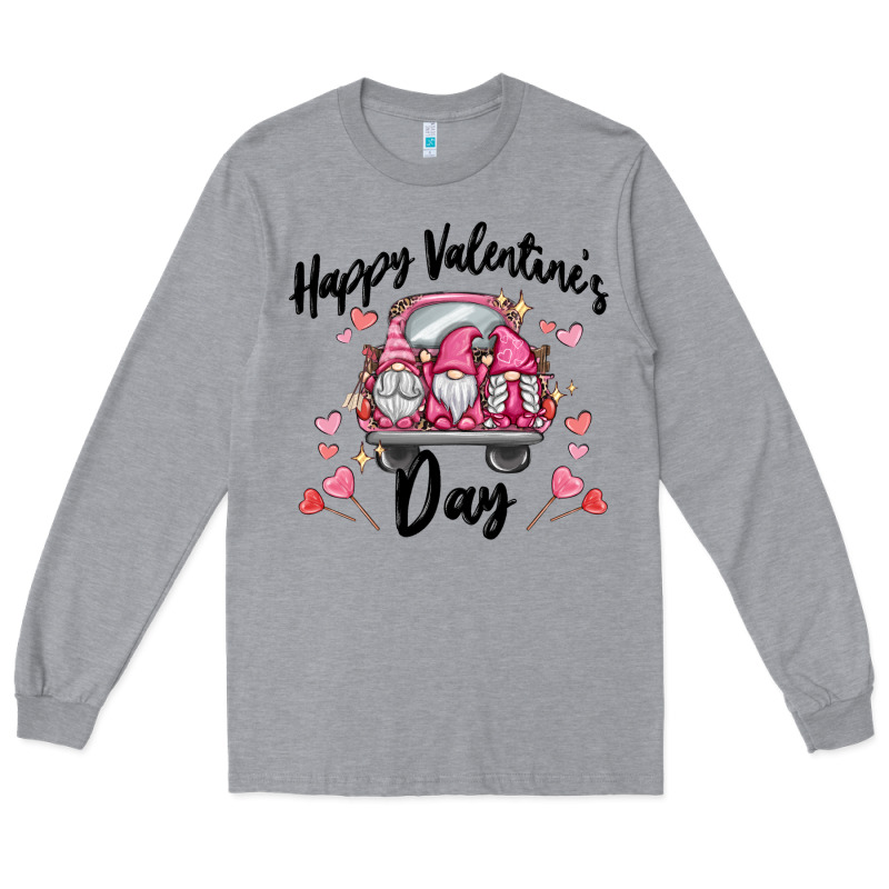 Happy Valentine's Day Gnome Truck Long Sleeve Tee by MaliasSmallBusiness | Teevron