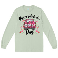 Matcha happy valentine's day gnome truck Long Sleeve Tee - MaliasSmallBusiness