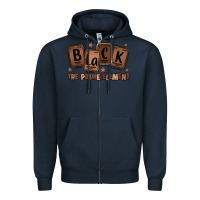 Navy black the prime element melanin Zipper Hoodie - LillyAllenDesigns