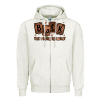 Oatmeal Heather black the prime element melanin Zipper Hoodie - LillyAllenDesigns
